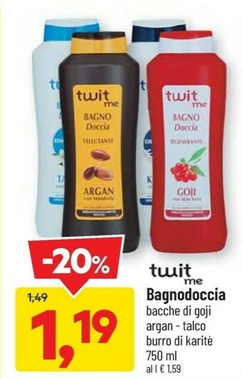 DPiù Twit Me Bagno Doccia offerta