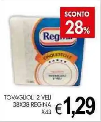 PrestoFresco TOVAGLIOLI 2 VELI 38X38 REGINA X43 offerta