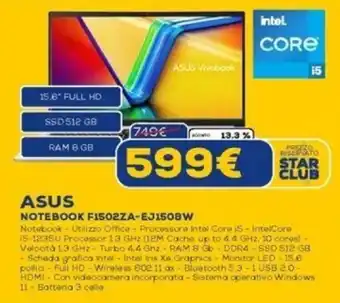 ASUS NOTEBOOK F1502ZA-EJ1508W