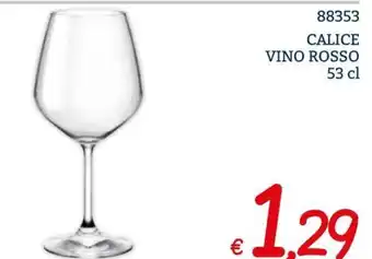Zona 88353 CALICE VINO ROSSO 53 cl offerta