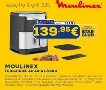 Euronics MOULINEX FRIGGITRICE AD ARIA EZ801D offerta