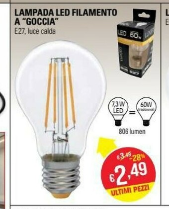 La Prealpina Lampadine offerta
