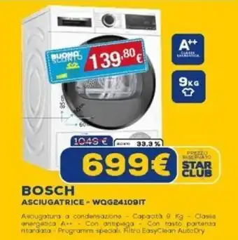 BOSCH ASCIUGATRICE - WQG24109IT