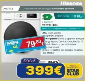 Hisense LAVATRICE WF3V1014QA
