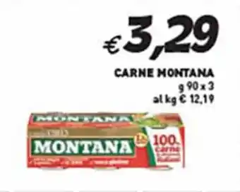 Supermercato Coal CARNE MONTANA g 90 x 3 offerta