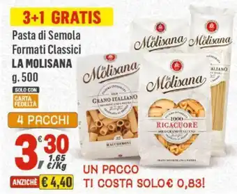 Supermercati Dok Pasta di Semola Formati Classici LA MOLISANA 500 g offerta