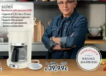 Unieuro Moulinex FCM SOLEIL FG381 offerta