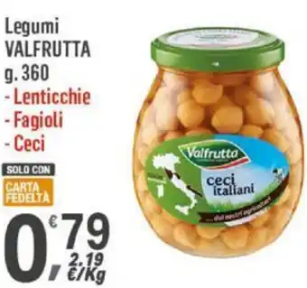 Supermercati Dok Legumi VALFRUTTA g.360 offerta