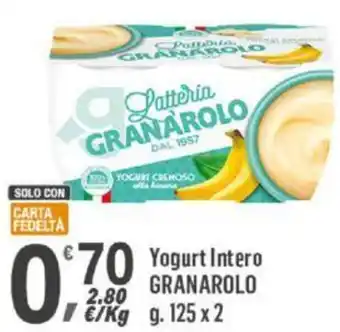 Supermercati Dok Yogurt Intero GRANAROLO g 125 x 2 offerta