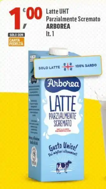 Supermercati Dok LATTE PARZIALMENTE SCREMATO ARBOREA lt. 1 offerta