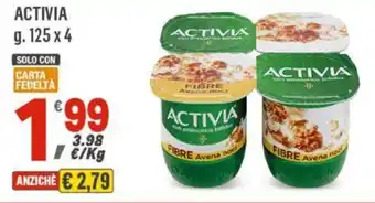 Supermercati Dok ACTIVIA g 125 x 4 offerta