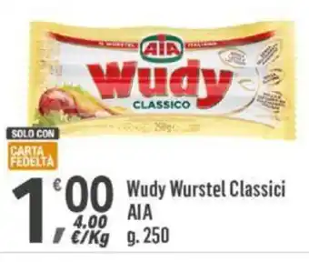 Wudy Wurstel Classici AIA 250 g