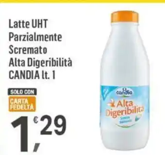 Supermercati Dok Latte UHT Parzialmente Scremato Alta Digeribilità CANDIA lt. 1 offerta