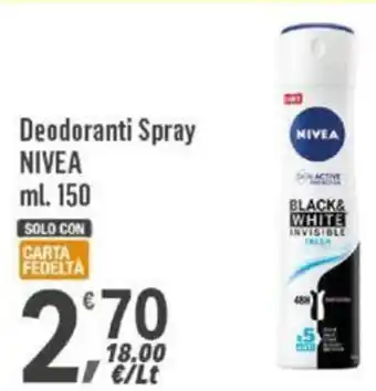 Deodoranti Spray NIVEA ml. 150