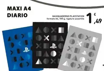 Conad Maxiquaderno Playstation Formato A4 offerta