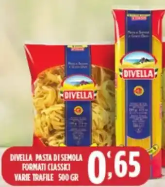 Euroesse DIVELLA PASTA DI SEMOLA FORMATI CLASSICI 500 gr offerta