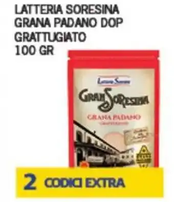 LATTERIA SORESINA GRANA PADANO DOP GRATTUGIATO 100 GR