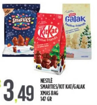 Euroesse NESTLE SMARTIES/KIT KAT/GALAK XMAS BAG 147 GR offerta