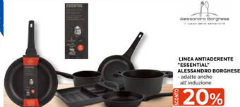 Mercatò Big LINEA ANTIADERENTE "ESSENTIAL" ALESSANDRO BORGHESE - adatte anche all' induzione offerta