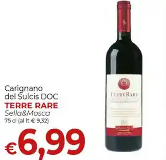 Carignano del Sulcis DOC TERRE RARE Sella&Mosca 75 cl