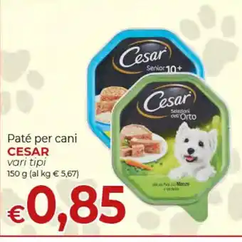 Paté per cani CESAR vari tipi 150 g