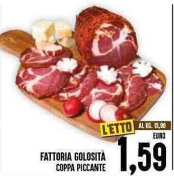 Iper Pellicano FATTORIA GOLOSITÀ COPPA PICCANTE offerta