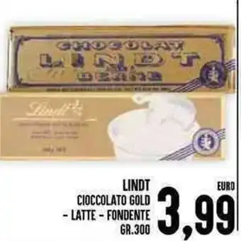 Iper Pellicano LINDT CIOCCOLATO GOLD - LATTE - FONDENTE 300 gr. offerta