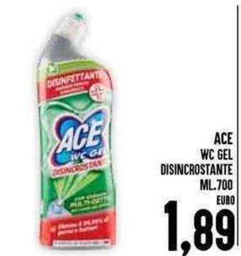 Iper Pellicano ACE ACE WC GEL DISINCROSTANTE ML.700 offerta