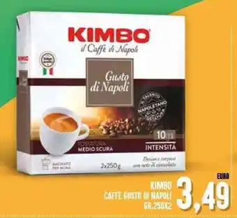 Iper Pellicano KIMBO CAFFE GUSTO DI NAPOLI GR.250X2 offerta