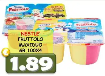 MercADone NESTLE' FRUTTOLO MAXIDUO GR.100X4 offerta
