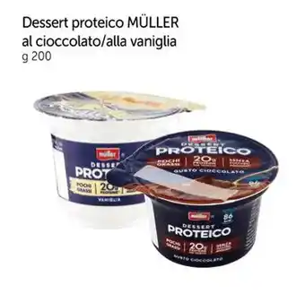 Famila Dessert proteico MÜLLER al cioccolato/alla vaniglia g 200 offerta