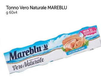 Famila Tonno Vero Naturale MAREBLU g 60x4 offerta