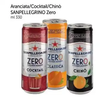 Famila Aranciata/Cocktail/Chino SANPELLEGRINO Zero ml 330 offerta