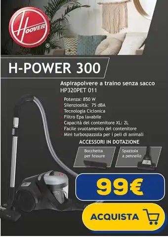Euronics HOOVER H-POWER 300 offerta