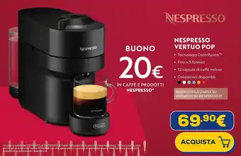 Euronics NESPRESSO VERTUO POP offerta