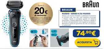 Euronics BRAUN RASOIO - SERIES 5 | 51-M1000S offerta