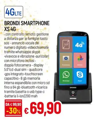 BRONDI SMARTPHONE XS 4G