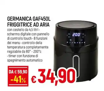 IperFamila GERMANICA GAF450L FRIGGITRICE AD ARIA offerta