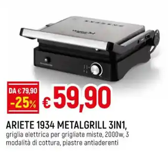 ARIETE 1934 METALGRILL 3IN1
