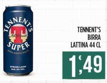 Supermercato Pollio TENNENT'S BIRRA LATTINA 44 CL offerta