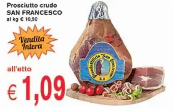 D'Italy Prosciutto crudo SAN FRANCESCO offerta