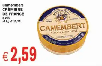 Camembert CRÈMIÈRE DE FRANCE g 250