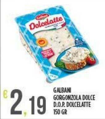 Supermercato Pollio GALBANI GORGONZOLA DOLCE D.O.P. DOLCELATTE 150 GR offerta