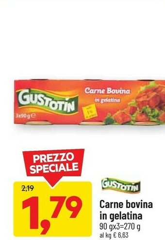 DPiù Gustotin Carne Bovina In Gelatina offerta