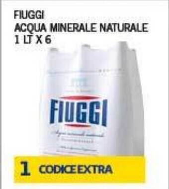 Supermercato Pollio FIUGGI ACQUA MINERALE NATURALE 1 LT X6 offerta