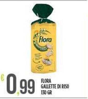 Supermercato Pollio FLORA GALLETTE DI RISO 130 GR offerta