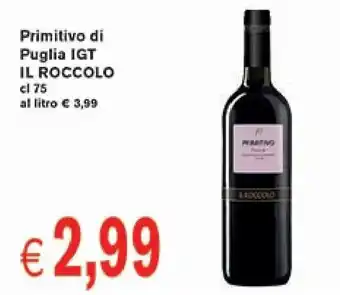 Primitivo di Puglia IGT IL ROCCOLO cl 75