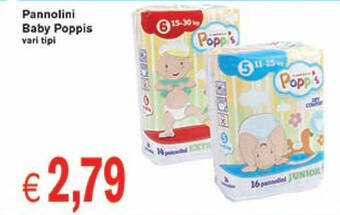 D'Italy Pannolini Baby Poppis vari tipi offerta