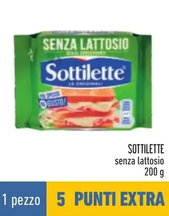 Conad SOTTILETTE senza lattosio 200 g offerta
