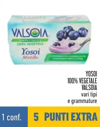 Conad YOSOI 100% VEGETALE VALSOIA vari tipi e grammature offerta